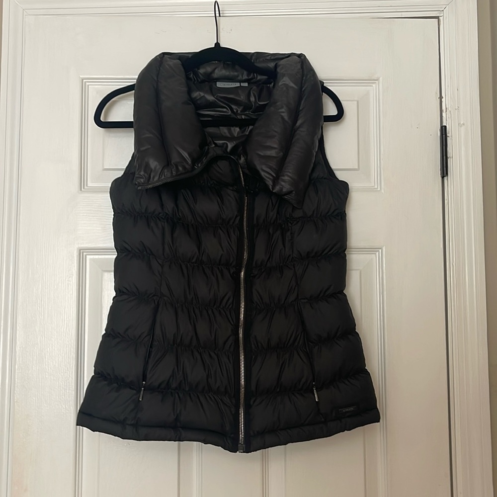 Athleta Black Down Vest - Small